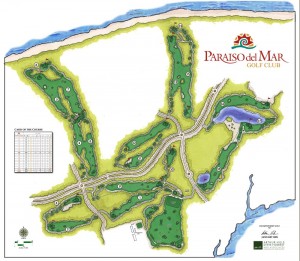 Paraiso del Mar Golf Course - Map